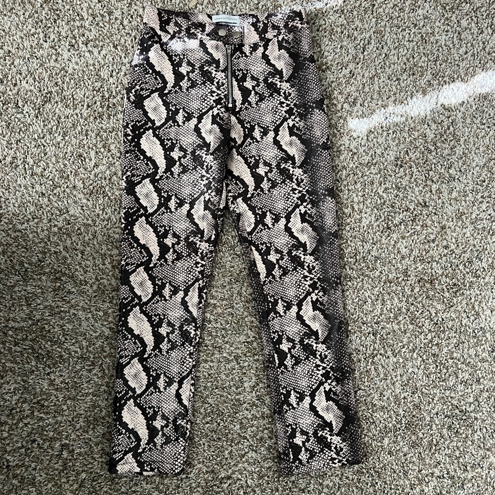 Urban Outfitters Maia Snake Print High Waisted Pa… - image 2